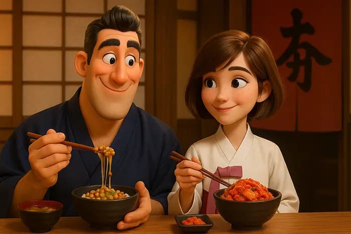 Kimchi vs. Natto, was gesünder ist