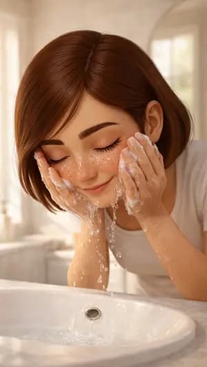 Morgenroutine für die Haut